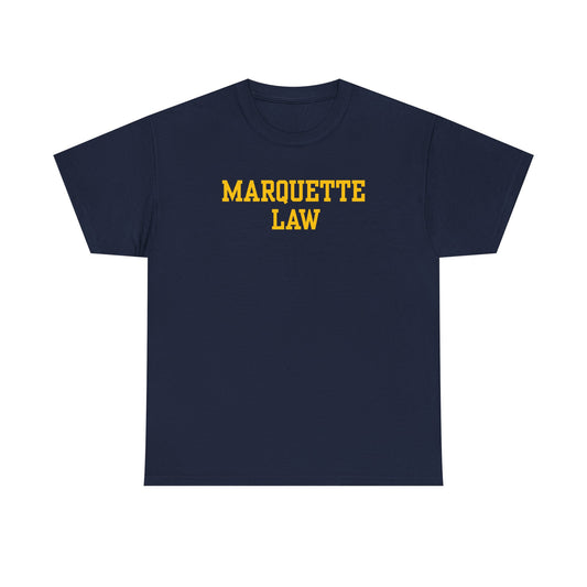Marquette Law Gold Logo Unisex Heavy Cotton Tee