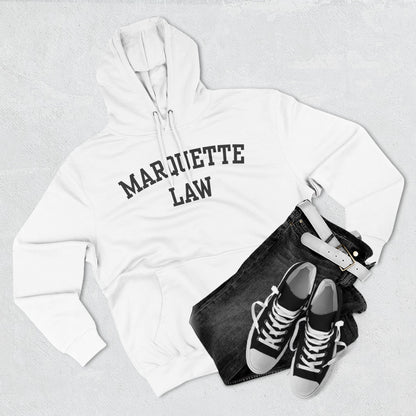 Marquette Law Arch Logo Three-Panel Fleece Hoodie