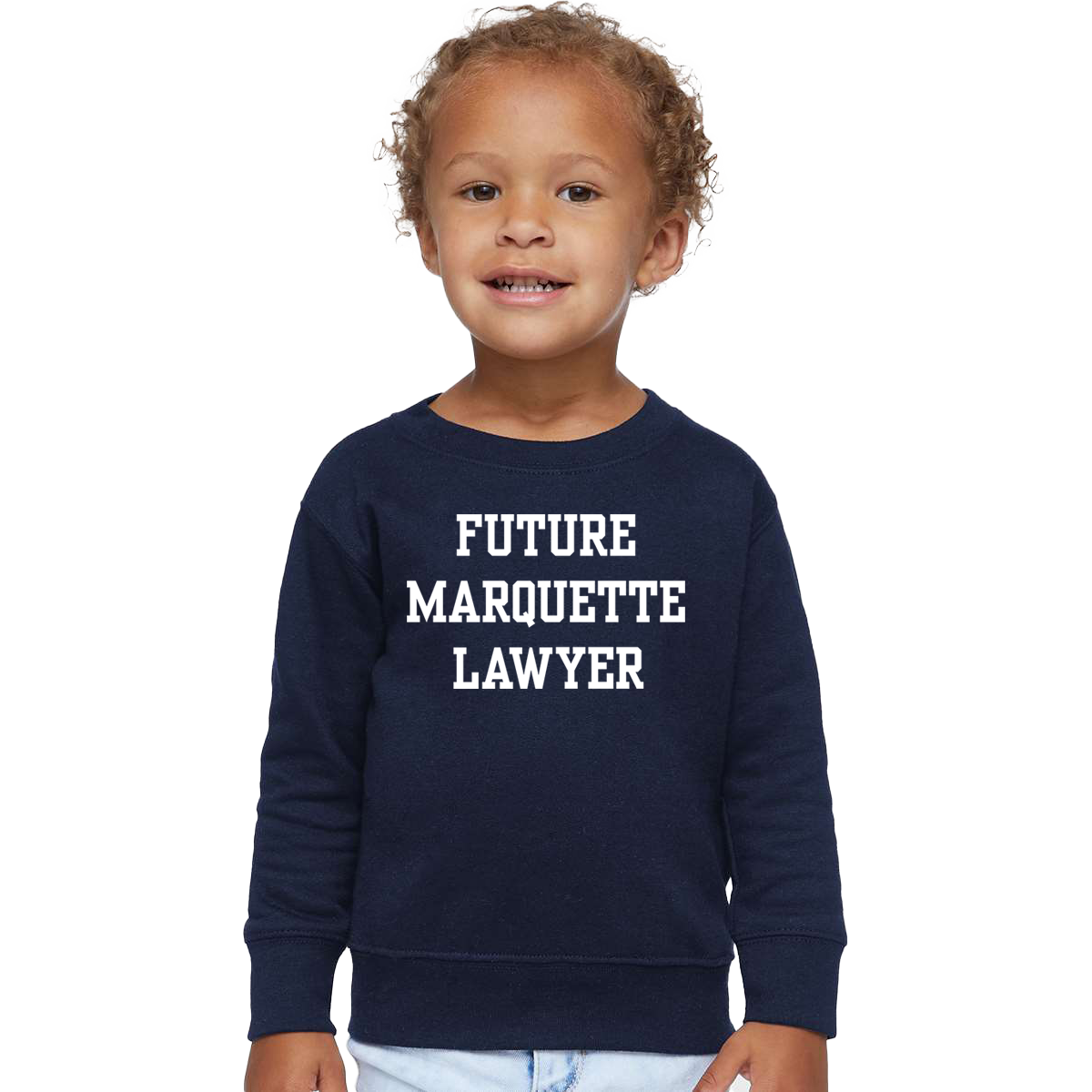 Future Marquette Lawyer Rabbit Skins Youth Crewneck Sweatshirt