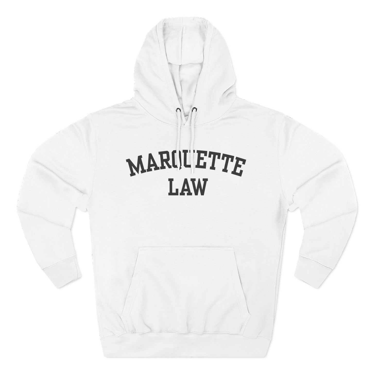 Marquette Law Arch Logo Three-Panel Fleece Hoodie