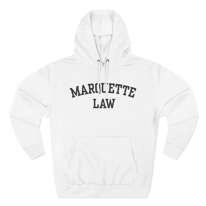 Marquette Law Arch Logo Three-Panel Fleece Hoodie