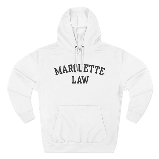 Marquette Law Arch Logo Three-Panel Fleece Hoodie