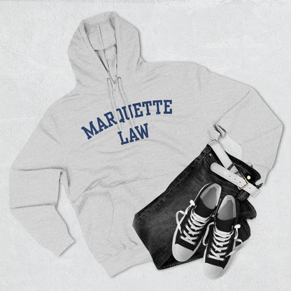 Marquette Law Arch Logo Three-Panel Fleece Hoodie