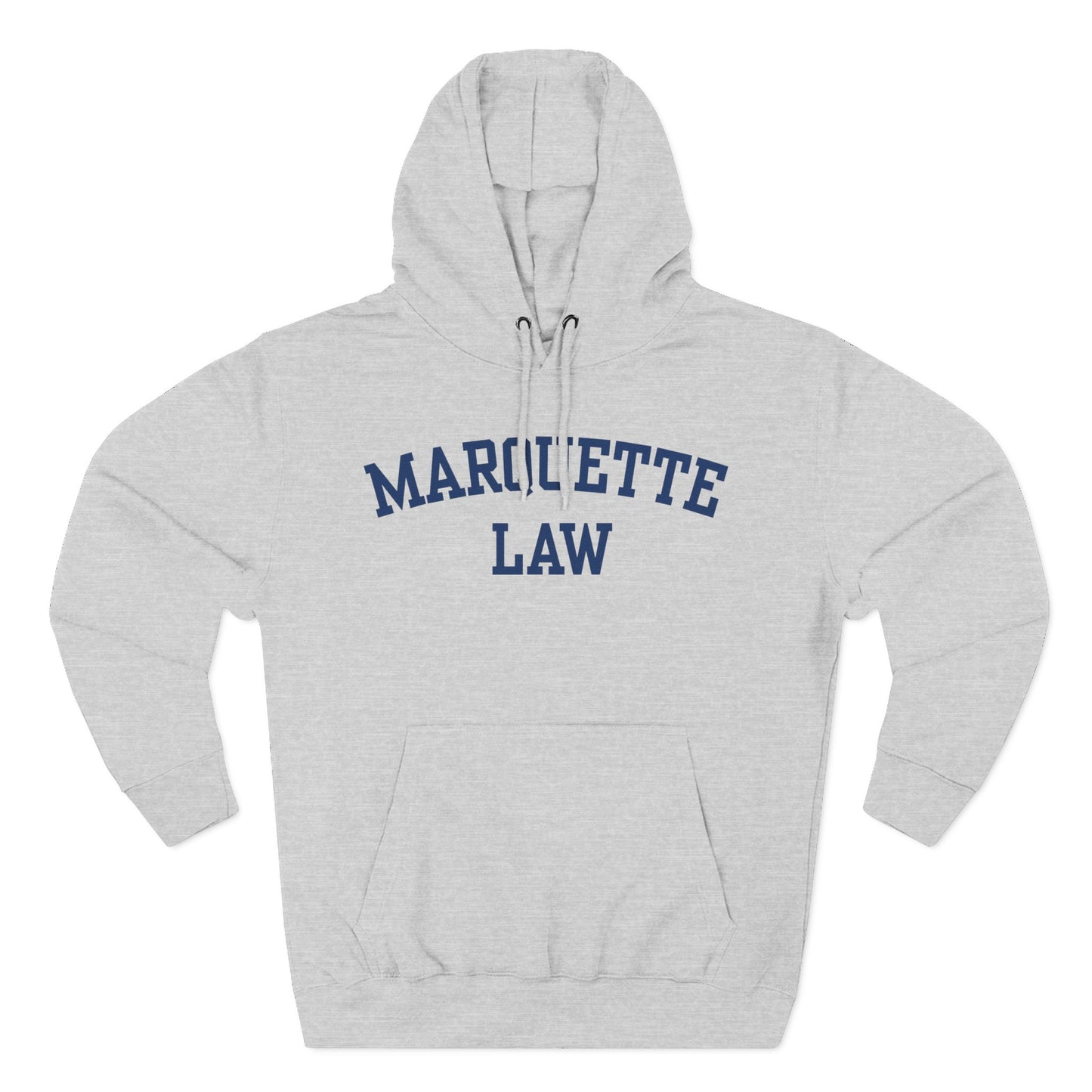 Marquette Law Arch Logo Three-Panel Fleece Hoodie