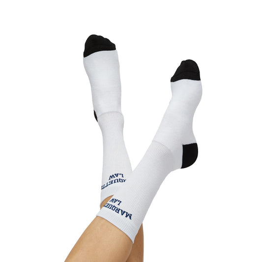 Marquette Law Arch Logo Socks